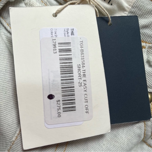 🇺🇸 THE GREAT 🇺🇸 EASY CUTOFF Whitewashed Denim Sz 25 - Picture 8 of 10